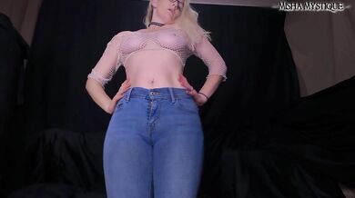 Ass Worship JOI Sheer Top and Levi Jeans - jeans fetish - ass fetish - jerk off instruction - ass joi