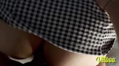 Her vagina gets creamy when she wears a dress