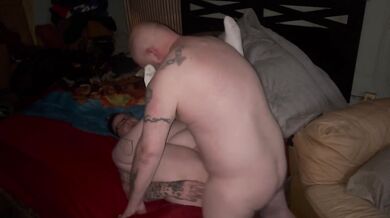 Neighbors wife got her pussy ate and fucked for a creampie