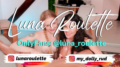 Stepdaughter caught stepmom with her lover and they had a rough threesome / Luna Roulette Dolly Rud