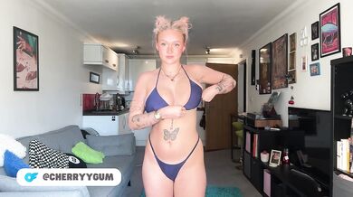 *NUDE* Bikini Try-on Haul with 18 year old British Teen with HUGE TITS