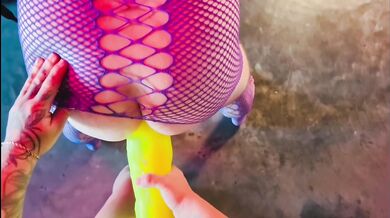 Doing some pegging w/ a large The End Zone dildo from Mr Hankey’s full video on OF