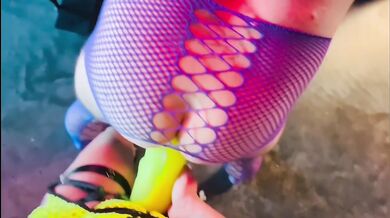 Doing some pegging w/ a large The End Zone dildo from Mr Hankey’s full video on OF