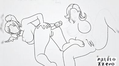 LILA sticks a dildo up Iris's ???? ASS (Free Fire)