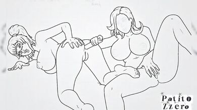 LILA sticks a dildo up Iris's ???? ASS (Free Fire)