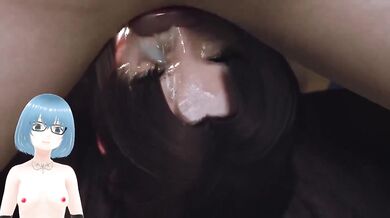 Deepthroat anime reaction explodes in pulsing heat