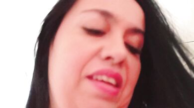 While the Cuckold is at Work, Stepmother Rides her Stepson's Cock and Fills her Pussy with Cum