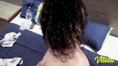 Submissive black-haired woman moves incredibly like a pro
