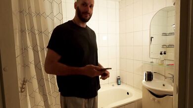 Tall me taking shower
