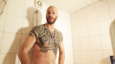 Tall me taking shower