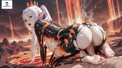 Frieren anime reverse cowgirl fuck compilation