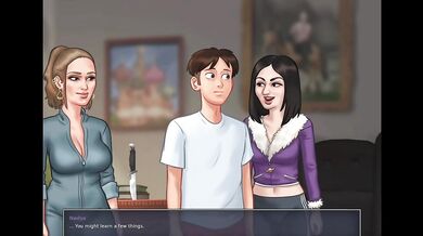Sommertime saga Sexy girl's Hot figure and sex Gameplay