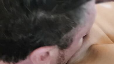 First Time Femdom Makes Sub Suck Her Cock. Real Couple Homemade. MILF.