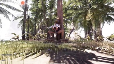 Lara Croft is a good girl because she takes the statue's fat dick in her ass. 3D Hentai Game