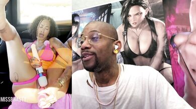 Sexy Tight Bald Ebony Pussy MissBNasty Squirting Hardcore As Fuck Inside Her Car