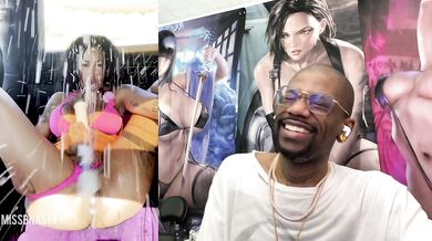 Sexy Tight Bald Ebony Pussy MissBNasty Squirting Hardcore As Fuck Inside Her Car