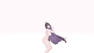 Thicc Elf VTuber Outfit Change Until Nude | KPop Sparkling MMD