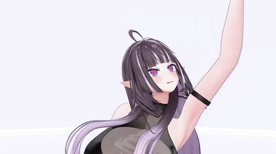 Thicc Elf VTuber Outfit Change Until Nude | KPop Sparkling MMD