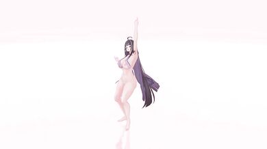 Thicc Elf VTuber Outfit Change Until Nude | KPop Sparkling MMD