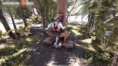 Lara Croft is a good girl because she takes the statue's fat dick in her ass. 3D Hentai Game. part 2