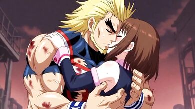 Ochaco Uraraka y All Might se reunen a solas y hacen cositas
