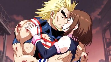 Ochaco Uraraka y All Might se reunen a solas y hacen cositas