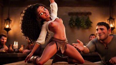 Golden glow fuels relentless flirty fantasy in crowded tavern halls