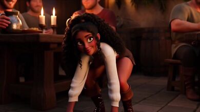 Golden glow fuels relentless flirty fantasy in crowded tavern halls