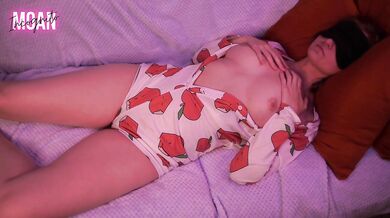 Remote Controlled Vibrator Wake Up For Innocent Girlfriend in Pajamas