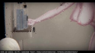 Your super hot perfect body GF gets fucked when she's having a shower~