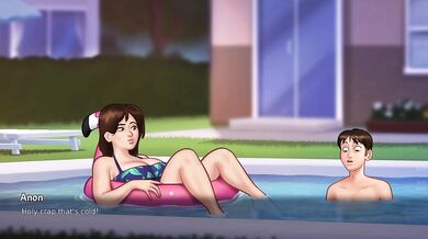 Annon Fuck Debbie Outdoor in the Swimpool | Summertime Saga New Sex Scene