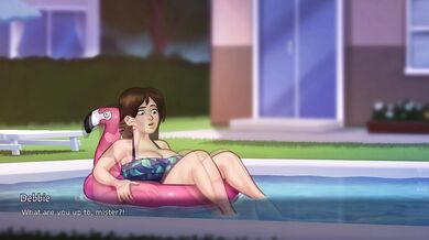 Annon Fuck Debbie Outdoor in the Swimpool | Summertime Saga New Sex Scene