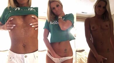 Extremely hot blonde North Carolina dirty talking milf will stripes and talks shit while you Joi jerk off live snap $MdB1119