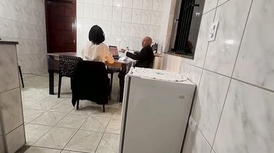 Secretary is surprised with slaps on the butt and anal penetration with creampie.