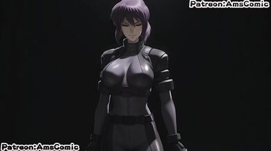 Ghost in the Shell hentai ams animation - Motoko Kusanagi big tits blow job hentai by amscomic