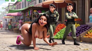 STUNNING BRAZILIAN FAVELA WOMAN IN PUBLIC STALL, PEE DANCING IN DEEPTHROAT