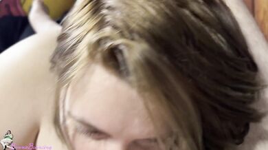 bonniebouncing flicks tongue, cock groans with unyielding need