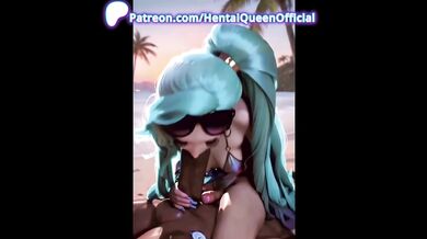 Futanari Beach Babes Wild Gangbang at Sunset