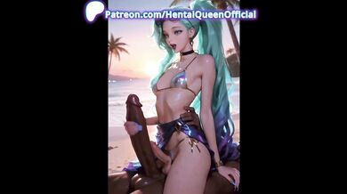 Futanari Beach Babes Wild Gangbang at Sunset