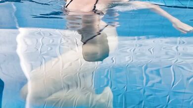 In The Pool, All Naughty And Wet