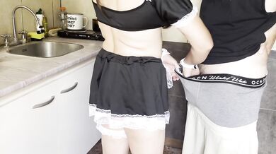 Quick sex with the maid before my wife arrives