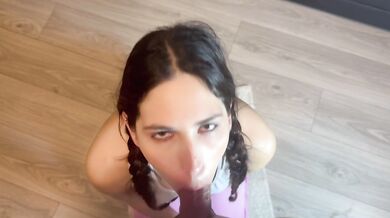 JASMICAOF'S PULSATING BLOWJOB LEAVES THICK CUM IN MOUTH