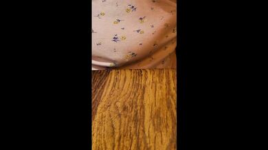 Trashy sub slut presents her panties to her Master and flashes in a busy restaurant