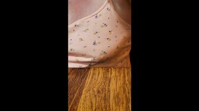 Trashy sub slut presents her panties to her Master and flashes in a busy restaurant