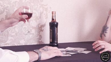 Cards, Money, One Dick | The girl lost to the guy in a card game for undressing and was fucked