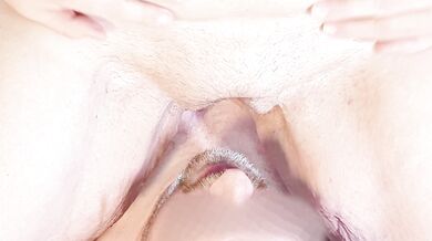 Pissing into his mouth what he eats out my pussy - Close up pussy