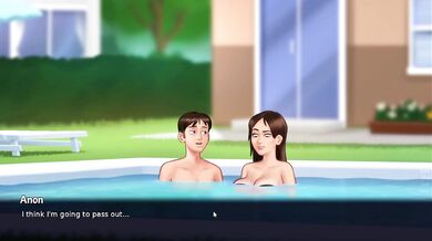 Fucking Pretty Girl In Backyard Pool | Summertime Saga Adult Game | Jenny Pool Scene