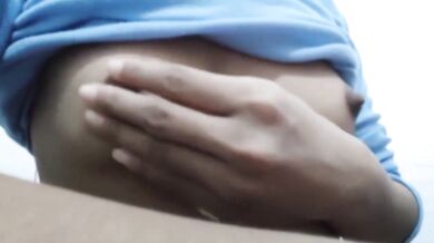 Teen girl masturbating in front of the camera