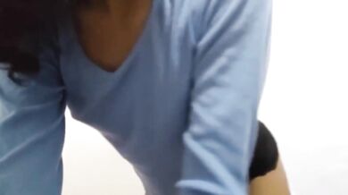 Teen girl masturbating in front of the camera
