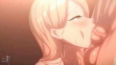 Swallows and masturbates — clearly wants Danji's cum in her mouth and pussy.